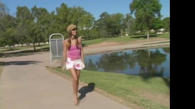 Sensual Brunette Tara Gently Fingers Her Love Tube for Pleasure