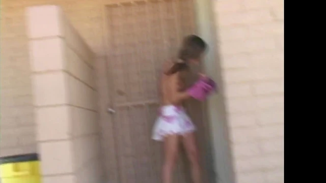 Sensual Brunette Tara Gently Fingers Her Love Tube for Pleasure