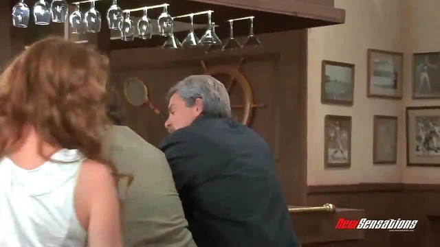 Excited Guy Gets To Fondle His Bar Crush's Big Tits In A Hot Close-Up Shoot