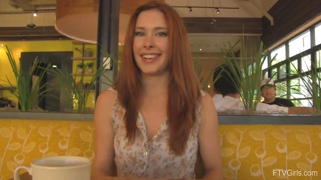 Passionate Redhead Melody Teases Her Juicy Pussy With Natural Tits