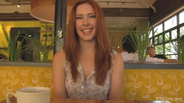 Passionate Redhead Melody Teases Her Juicy Pussy With Natural Tits