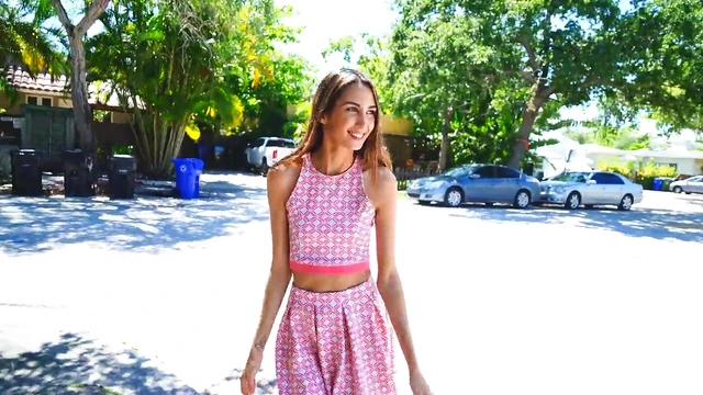 Skimpy Natalia Teases Publicly Under Miniskirt Before Getting Naughty