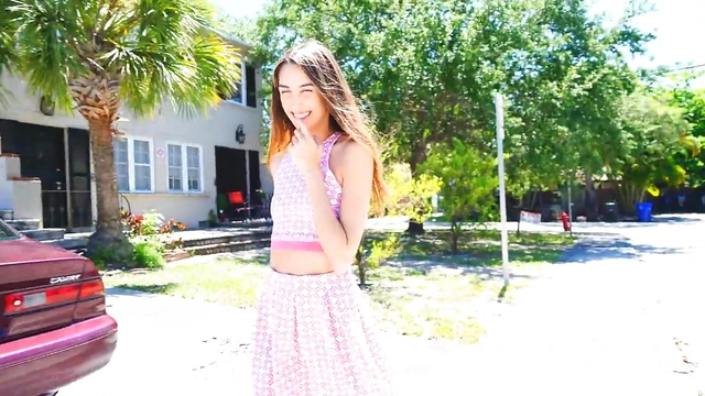 Skimpy Natalia Teases Publicly Under Miniskirt Before Getting Naughty