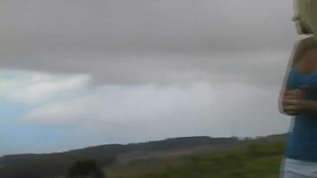 Sexy Blonde Showcases Seductive Skills by Stripping Her Thong Publicly