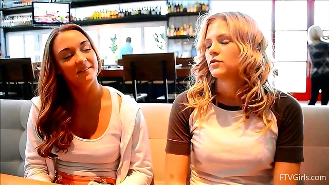 Gorgeous Girls Flash Their Sexy Titties in Busy Public Place