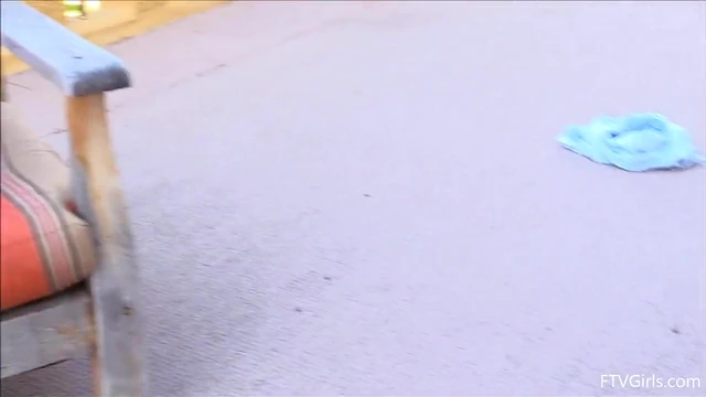 Sultry Dark-Haired Teen Cesilia Heels Masturbation Outdoors Seduction Showdown