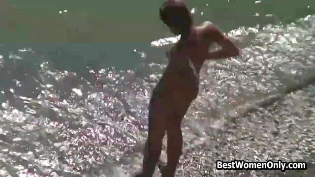 Perfect Young Babe Gives Seamless Blowjob Bliss at Nudist Beach Oasis