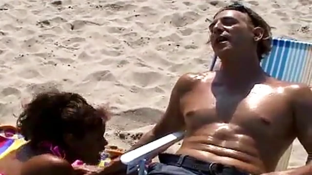 Sexy Latina with Big Tits & Hot Ass Seduces Him at the Beach Piercing Sunlight