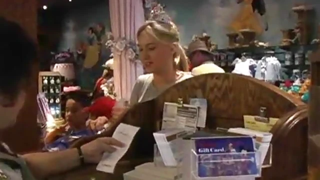 Blond Bombshell Alison Angel Shows Off Her Goods at the Store