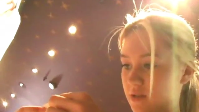 Blond Bombshell Alison Angel Shows Off Her Goods at the Store