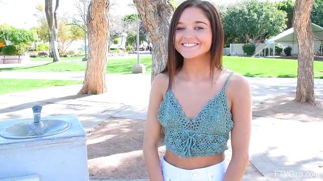 Bold Teen Zoë Flashes Her Pussy Under Miniskirt Publicly Teasing Passersby