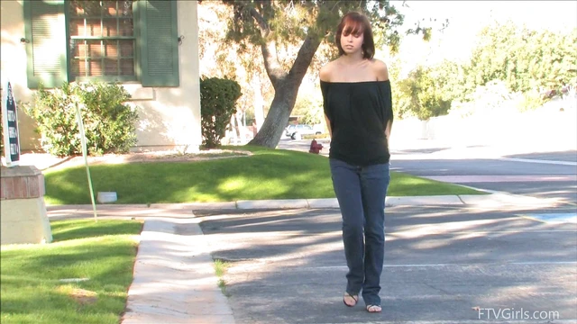 Sizzling Naughty Hayden Strips Off Completely in Her Front Yard