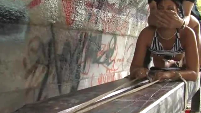 Submissive Wife Humiliated by Being Forced Naked Outdoors