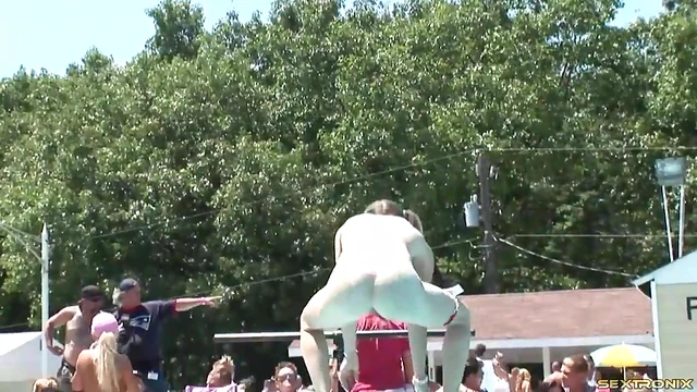 Teen Pornstar with Big Tits Displays Her Pussy Outdoors Explicitly