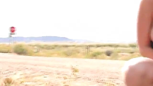 Alison Angel Strokes Pussy Sensually During Sexy Road Trip Adventure