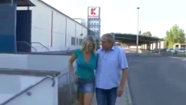 Hot German Woman Fucks New Friend Passionately Near Car Park