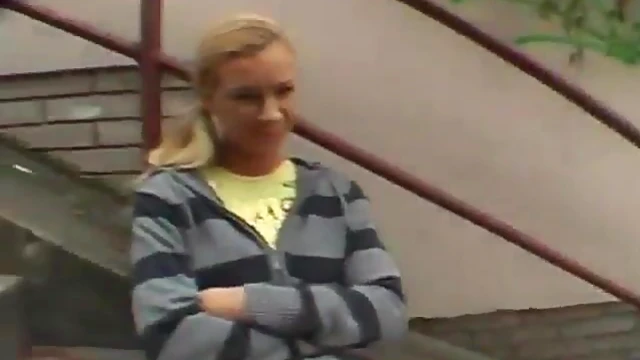 Blonde Teen Boldly Displays Her Nude Body and Wet Pussy Outdoors Freely