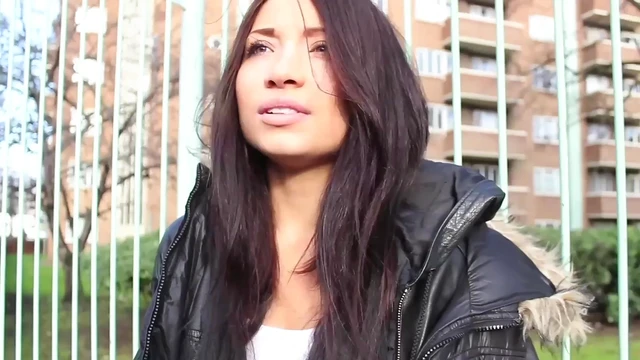 Hot Brunette Girlfriend Moans Loudly During Public Pleasure