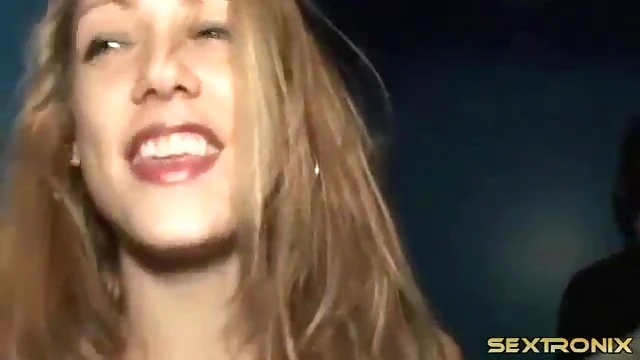 Amateur Cowgirls Fondling Big Tits Seductively at Club Nightlife