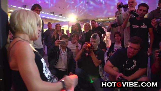 Blonde Teen Publicly Squirts After Hot Blowjob and Rough Sex Acts