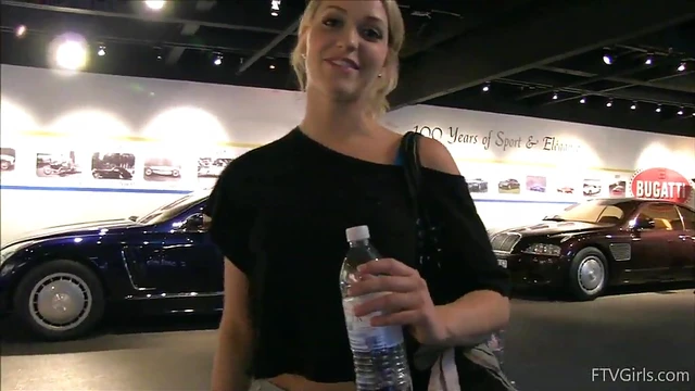 Flexible Blonde Yoga Girl Flashes Her Tits During Steamy Workout