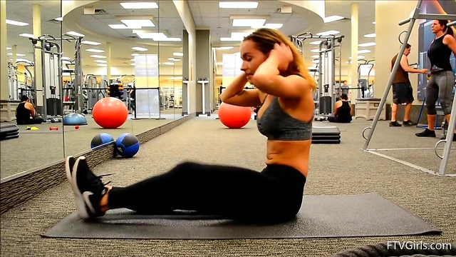 Sexy Sporty Teen Charlotte Jogging Topless Reveals Her Perfect Body