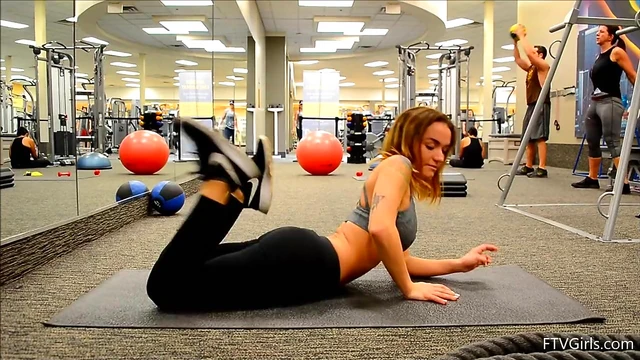 Sexy Sporty Teen Charlotte Jogging Topless Reveals Her Perfect Body