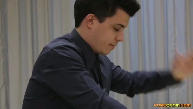 Axa Jay Secretly Gives Blowjob During Business Presentation