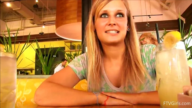 Blonde Beauty Alice Shows Off Her Stunning Natural Boobs