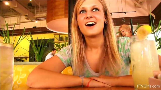 Blonde Beauty Alice Shows Off Her Stunning Natural Boobs