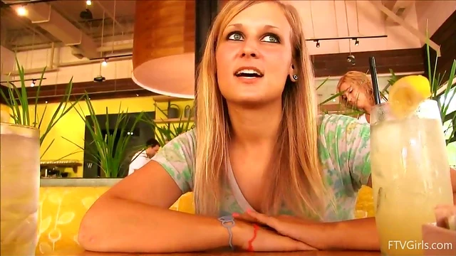 Blonde Beauty Alice Shows Off Her Stunning Natural Boobs