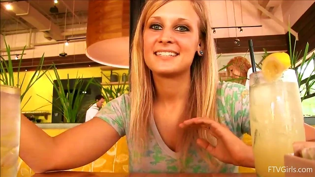 Blonde Beauty Alice Shows Off Her Stunning Natural Boobs