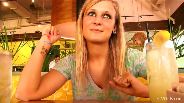 Blonde Beauty Alice Shows Off Her Stunning Natural Boobs