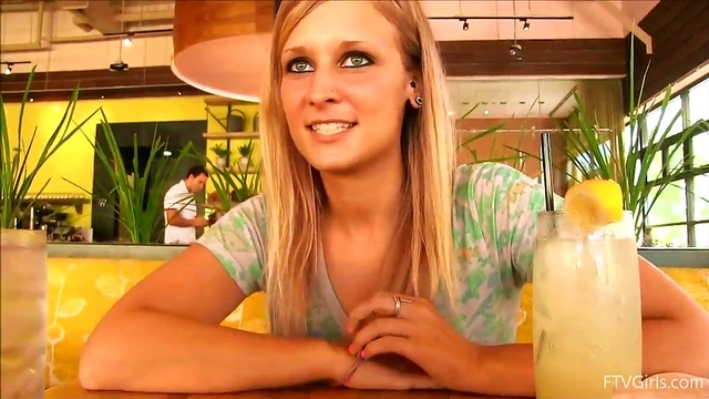 Blonde Beauty Alice Shows Off Her Stunning Natural Boobs