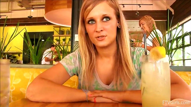 Blonde Beauty Alice Shows Off Her Stunning Natural Boobs