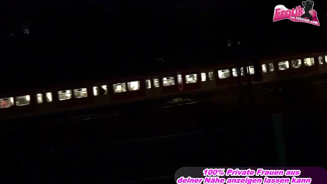 German Amateur Gets Public Facial Before Seductive Street Walk