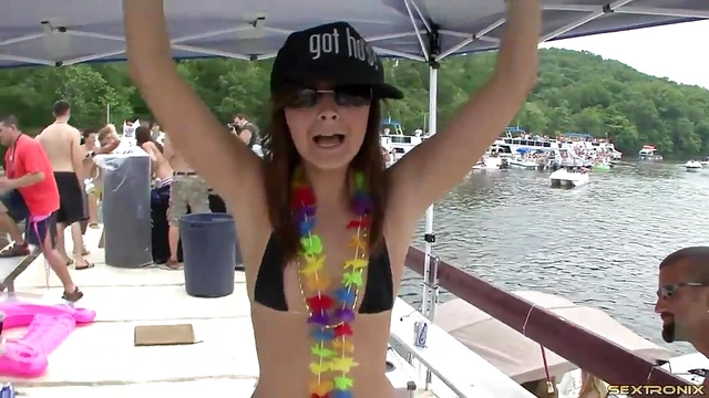 Fairy in Hot Bikini Enjoys Steamy Lake Party with Friends