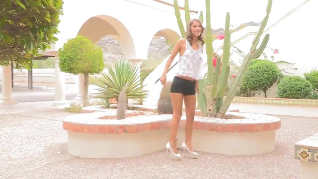 Sexually Charged Presley Poses Seductively In See Through Blouse For Cam