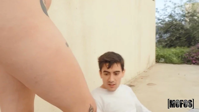 Sultry Tattooed Beauty Valeria Valois Outdoors Fuck with Stranger