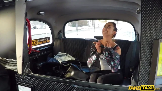 Passionate Freya Dee Takes Fat Driver’s Cock Hard Inside His Taxi Cab