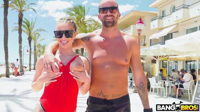 Man With Long Cock Fucks Girlfriend Lydia Outdoors Passionately