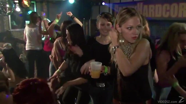 Club Babes Get Drunk & Give Interracial Blowjob at Steamy Party Night