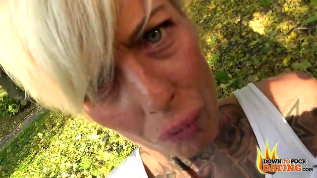 Blonde Vicky Hundt Loves Getting Fucked Outdoors Amidst Public Stares