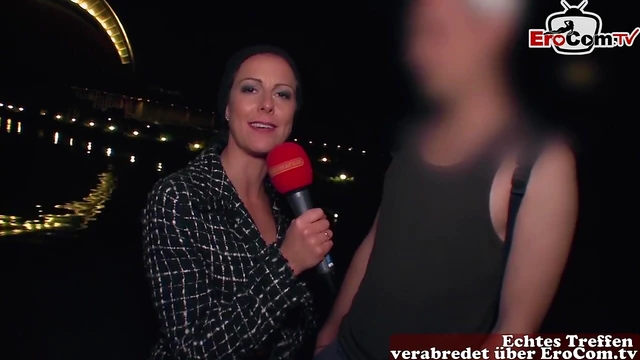 Sexy MILF Flirts Publicly Before Hot Casting Crew Seduces Her On-Spot