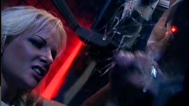 Sexy Blonde Takes Charge With Hot Blowjob In Phone Booth Action