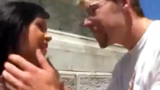 Seductive Slutty Babe Sucks Hard Cock & Fucks Passionately In Public Spaces