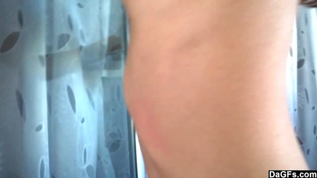 Hot Amateur Girlfriend Strips Slowly During Housecleaning Duty