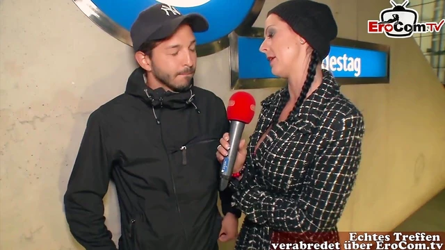 German Street Casting Funniest Pickup Leads to Hot Impromptu Fuck