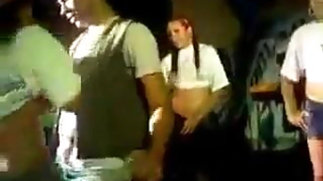 Hot Pub Babe Dances Seductively Before Stepping Up Her Game Live On-Camera