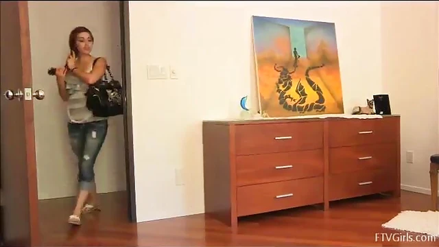 Seductive Babe Strips Down Hot in Steamy Car Park Encounter